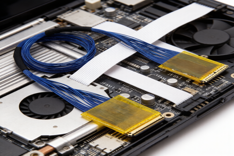 告别信号衰减！解析 I-PEX CABLINE-VS 20453-330T机械锁扣在 LVDS 屏线中的防呆价值与替代选型