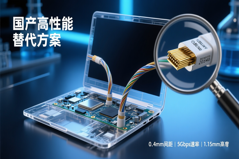 突破原厂限制：I-PEX CABLINE®-V 20346-025T-32R 系列LVDS屏线的国产高性能替代方案全解析