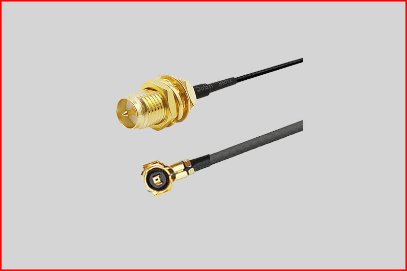 I-PEX 3代 U.FL 转 SMA母头 镀银射频RF连接线